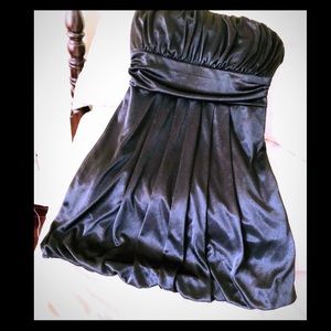 Black Forever21 Strapless Sweetheart Bubble Dress